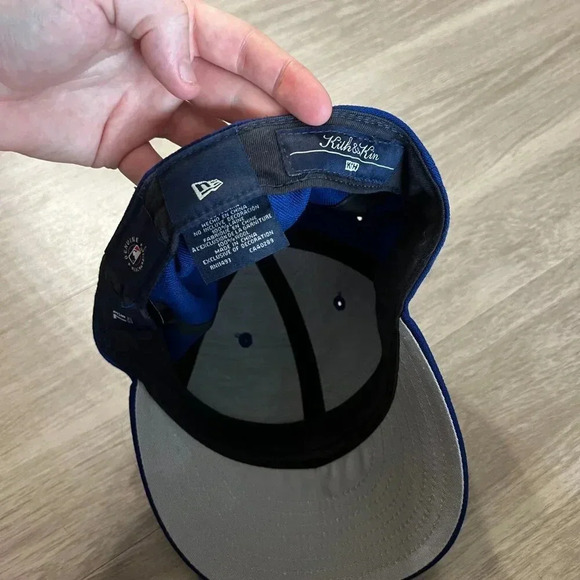 Kith x New Era New York Mets Fitted Size 7 3/8 Color Blue Orange - Picture 7 of 8